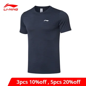 

Li-Ning Men Running Series Sports T-Shirts 52.6% Nylon 47.4% Polyester Regular Fit LiNing li ning Sport Tee Tops ATSP261 MTS3101