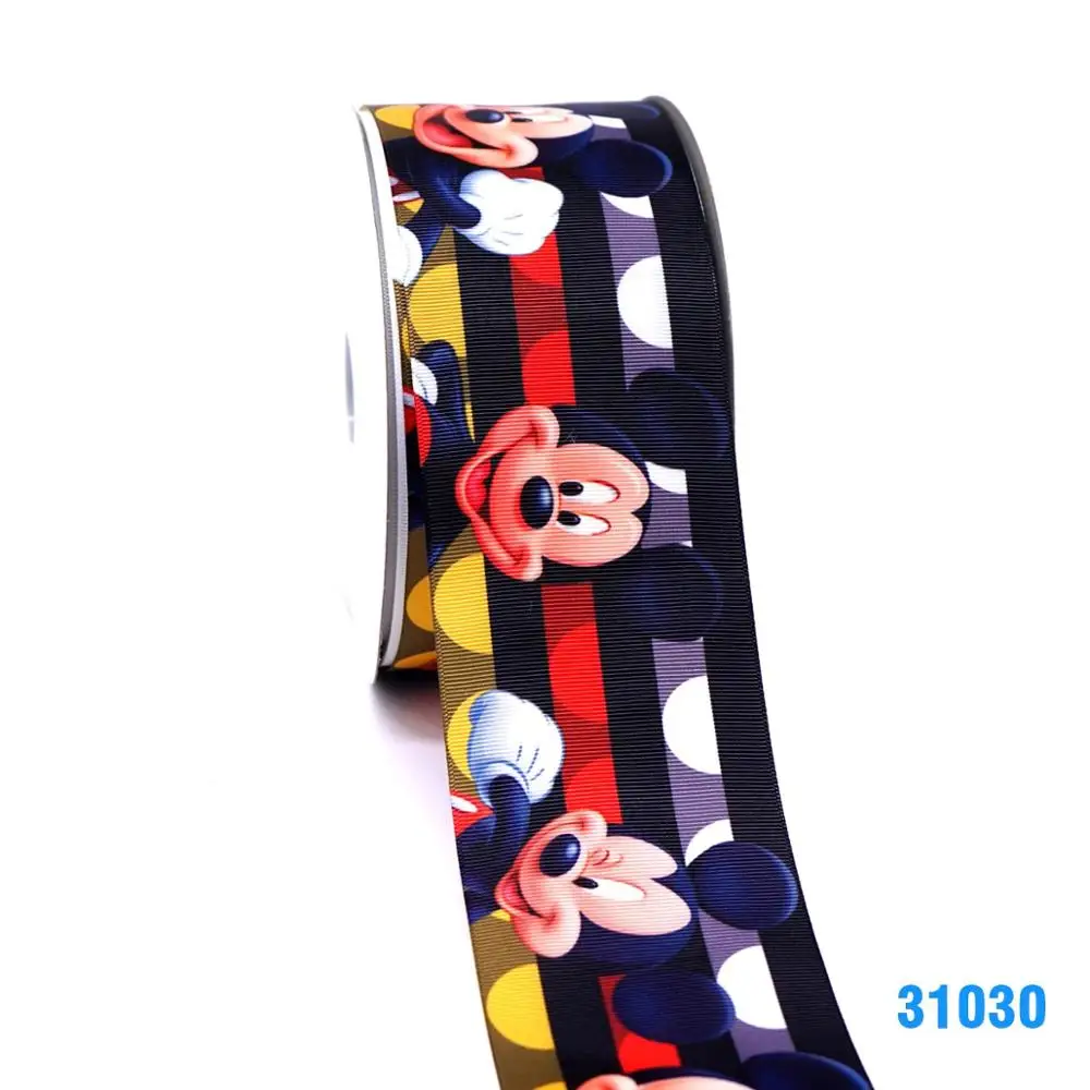 50 ярдов в Размер Микки ленты напечатанные grosgrain ленты 31022 - Цвет: 31030