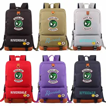 

New Fashion Riverdale South Side Serpents Sanke Boy Girl Book School Bag Women Bagpack Teenagers Schoolbags Men Student Backpack