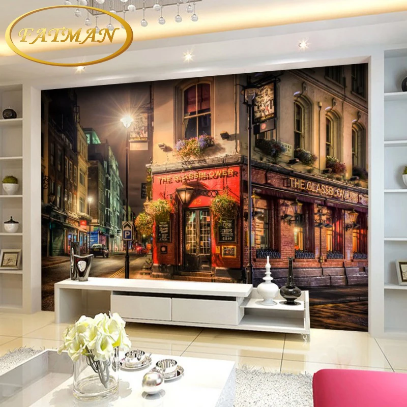 

Dropshipping Custom 3D Photo Wallpaper Retro Street Background Bedroom Mural 3d Wallpaper For Office Restaurant Wallpaper Mural