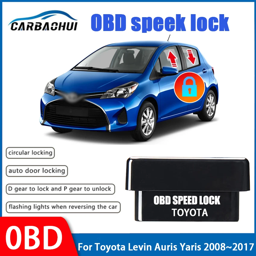 toyota-levin-auris-yaris-2008-2015-2016用の自動クイックロックプロフェッショナル車のドアデバイス用プラグ付き2017