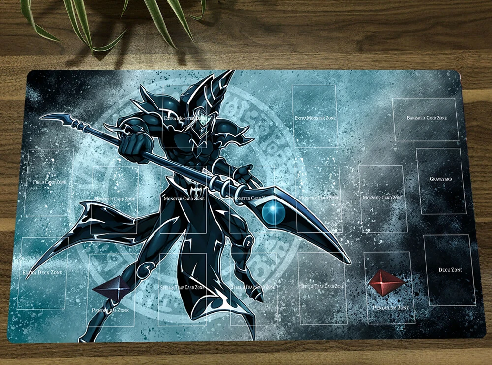 

Новый игровой коврик YuGiOh из аниме «Темный волшебник», коврик для игры в игральные карты, коврик для мыши с зонами + бесплатная сумка в подарок