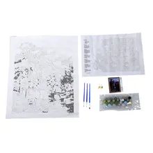 Картина маслом по номерам diy картина водопад рисунок на холсте масляная живопись вручную окраска пейзаж