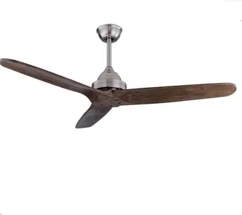 

LED 52 Inch Black Vintage Wooden Ceiling Fan Woodremote Control With Reverse Ventilador Techo Luz Industrial Ceiling Fans 220V