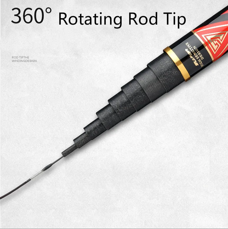 Vara de Pesca 13 14 15 16 m 60 t Alta Carbono Potência Mão Pólos Super Duro Telescópica Wedkarstwo Oltas Fiação Peche Pesca 9 - 10 11 12 8 9 10 11 12 13 14 15