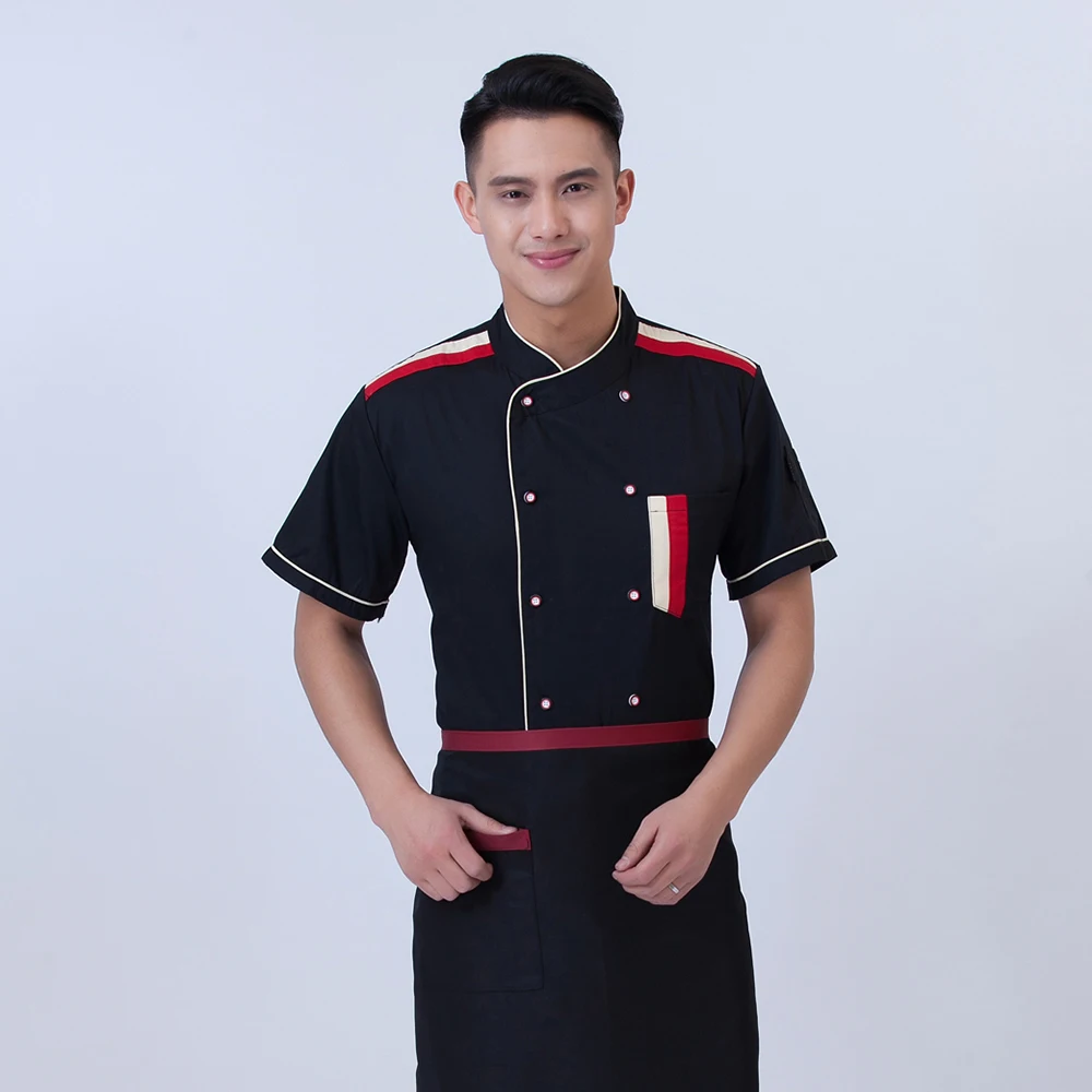 New high quality Chef shirts Men's Wear cake Dinner party Chef restaurant uniform Waiter housewife Sushi costume Hotel uniform