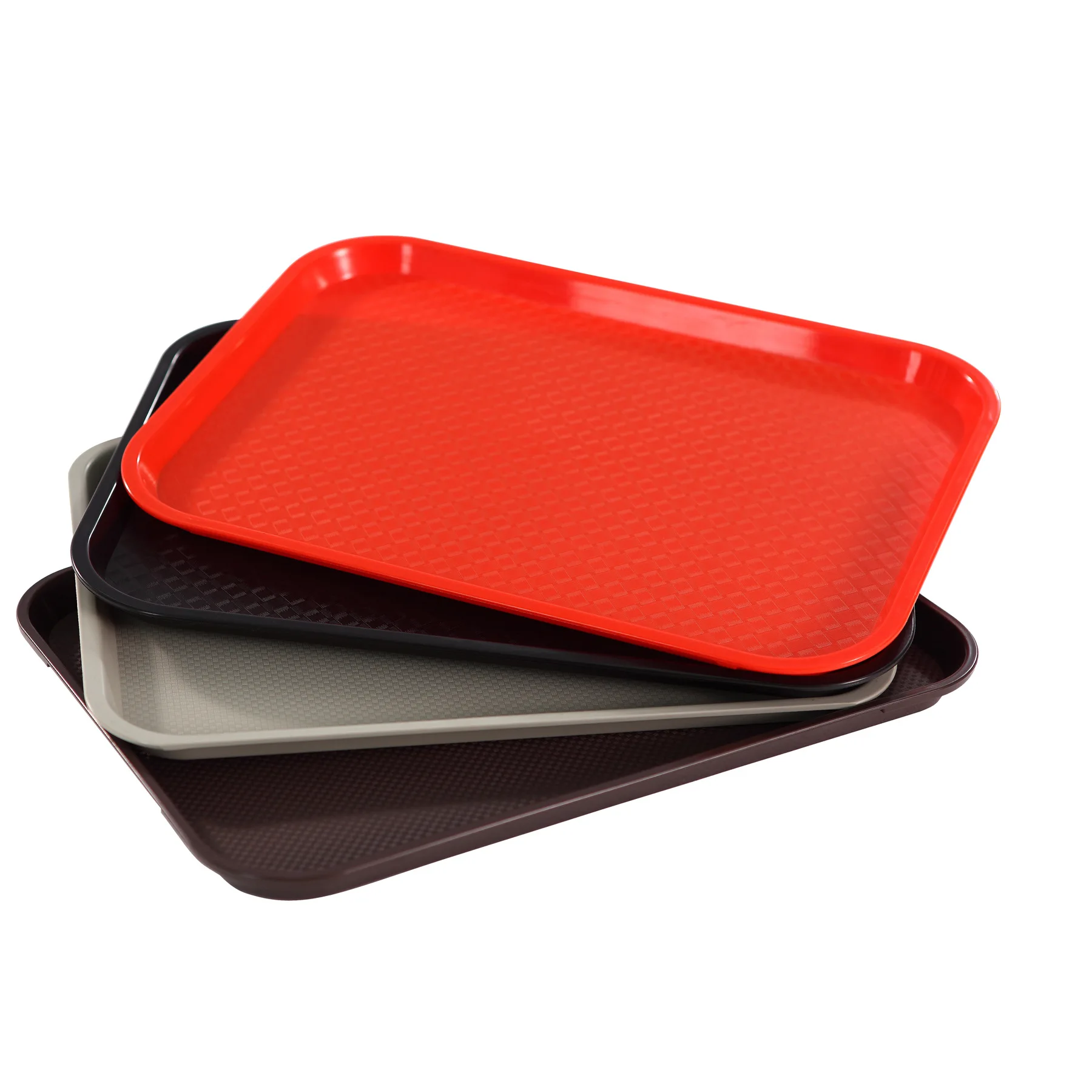 

Chinese Style Fast Food Tray Rectangular KFC Plastic Tray Canteen Tableware Hotel Thick Anti-slip Tray
