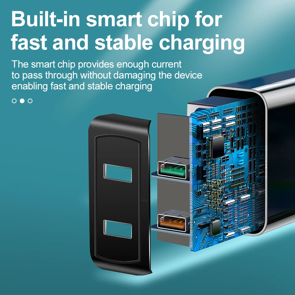Udyr Quick Charge 3 0 28W QC Dual USB зарядное устройство адаптер EU вилка дорожный настенный
