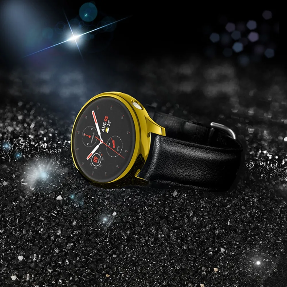 Мягкий чехол из ТПУ для samsung Galaxy Watch Active 2, R830, 40 мм, R820, 44 мм, чехол с рамкой для часов, защитный аксессуар для Galaxy Active2
