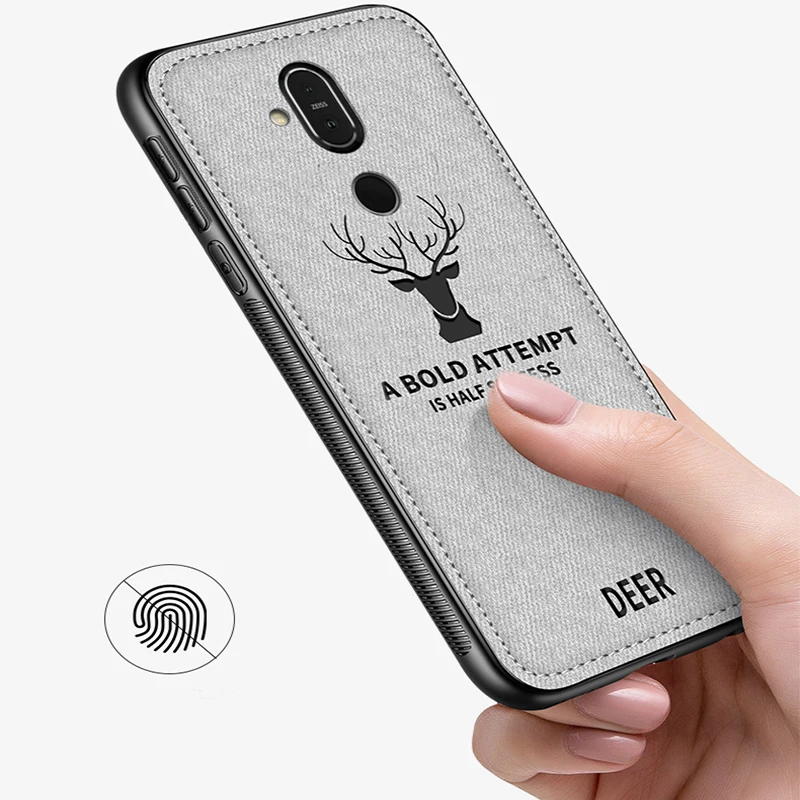 

Retro Fabric Texture Soft Cover Phone Case For Nokia X5 X6 X7 5.1 Plus 5.1Plus TA-1109 TA 1109 6.1 7.1 Plus 7 Plus Back Case