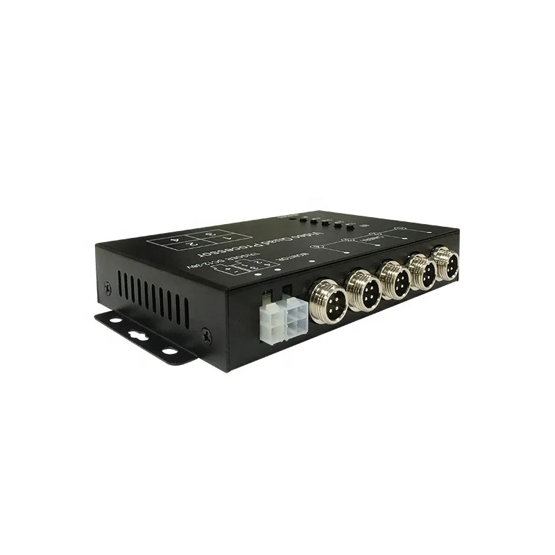 TEXOSA Car Monitor split Reverse Image Backup Camera for truck Bus VAN RV Quad Split processor 4 pin 12-36V 4CH Video | Автомобили и