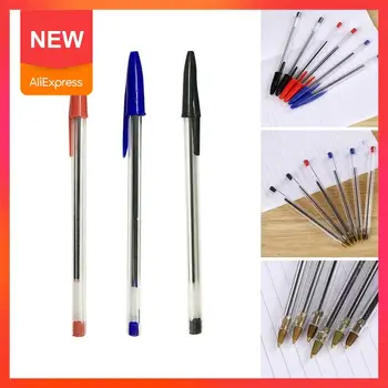 

5pcs/set 1.0mm Ballpoint Pens Simple Plastic Ballpoint Classical For Students Standard Pen Pen Supplies Black Red School Bl P9E2