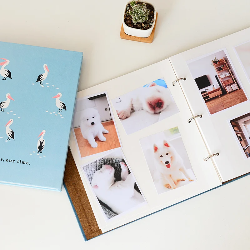 DIY Self-клейкий альбом пленка с отрывными листами Тип адсорбции Polaroid Фотоальбом ручной работы торжественные мероприятия креативная коллекция
