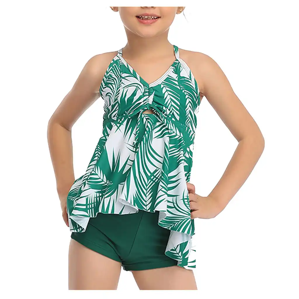 2020 girls swimwear for kids Mother And Daughter Print Two Piece ...