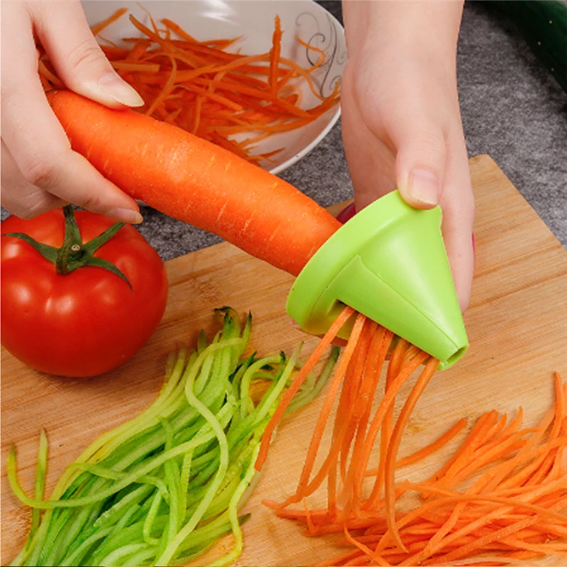 Kitchen Tools Vegetable Fruit  Multi-function Spiral Shredder Peeler Manual Potato Carrot Radish Rotating Shredder Grater 1