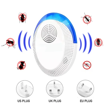 

Ultrasonic Insect Repellent Mouse Cockroach Repeller Mosquito Repellent Multifunctional Household Indoor Electronic Insect Kille