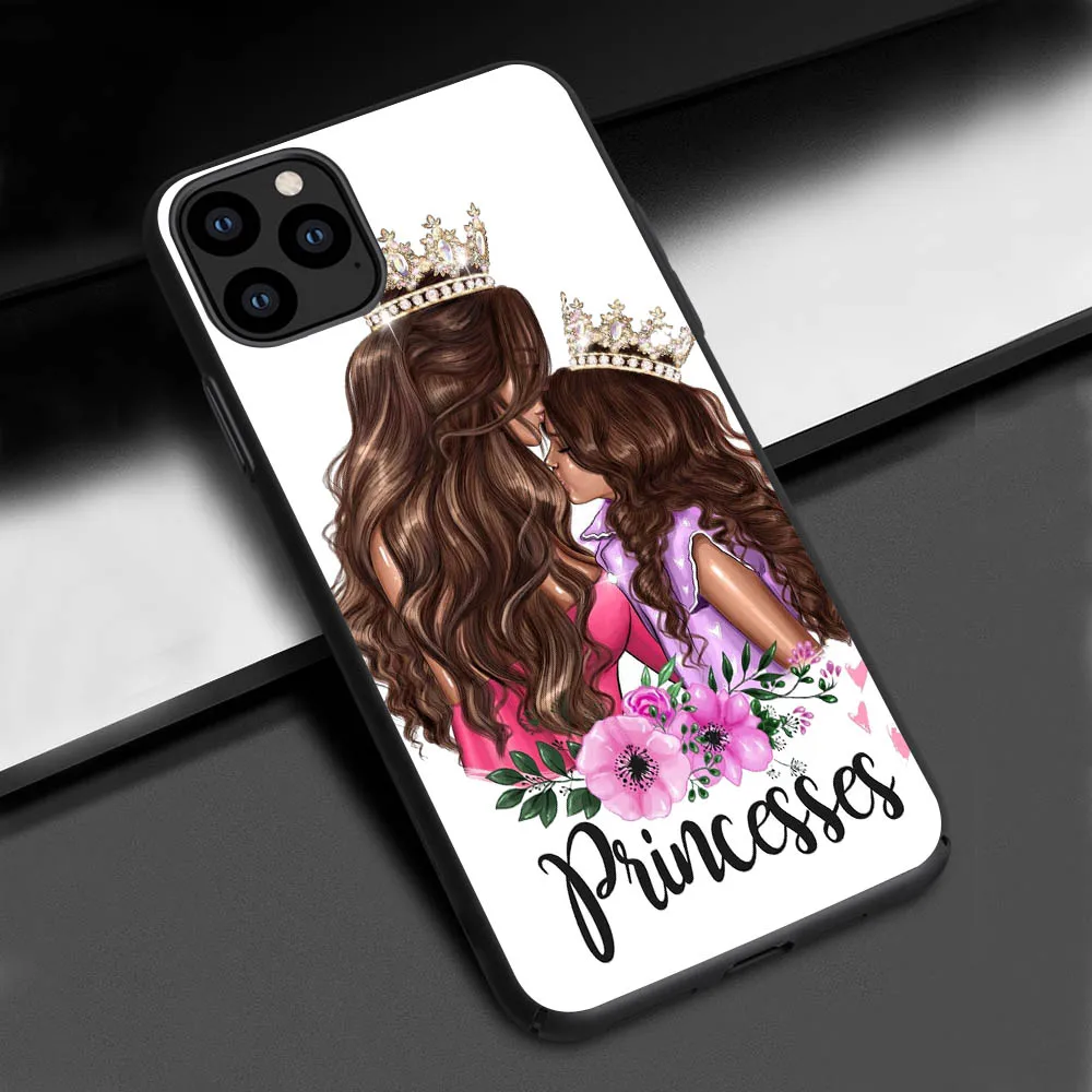 Девочка ребенок женщины мама чехол для телефона для Apple iPhone 11 Pro Max черный мягкий силиконовый чехол для телефона для iPhone 11 Pro прозрачный смартфон - Цвет: 13