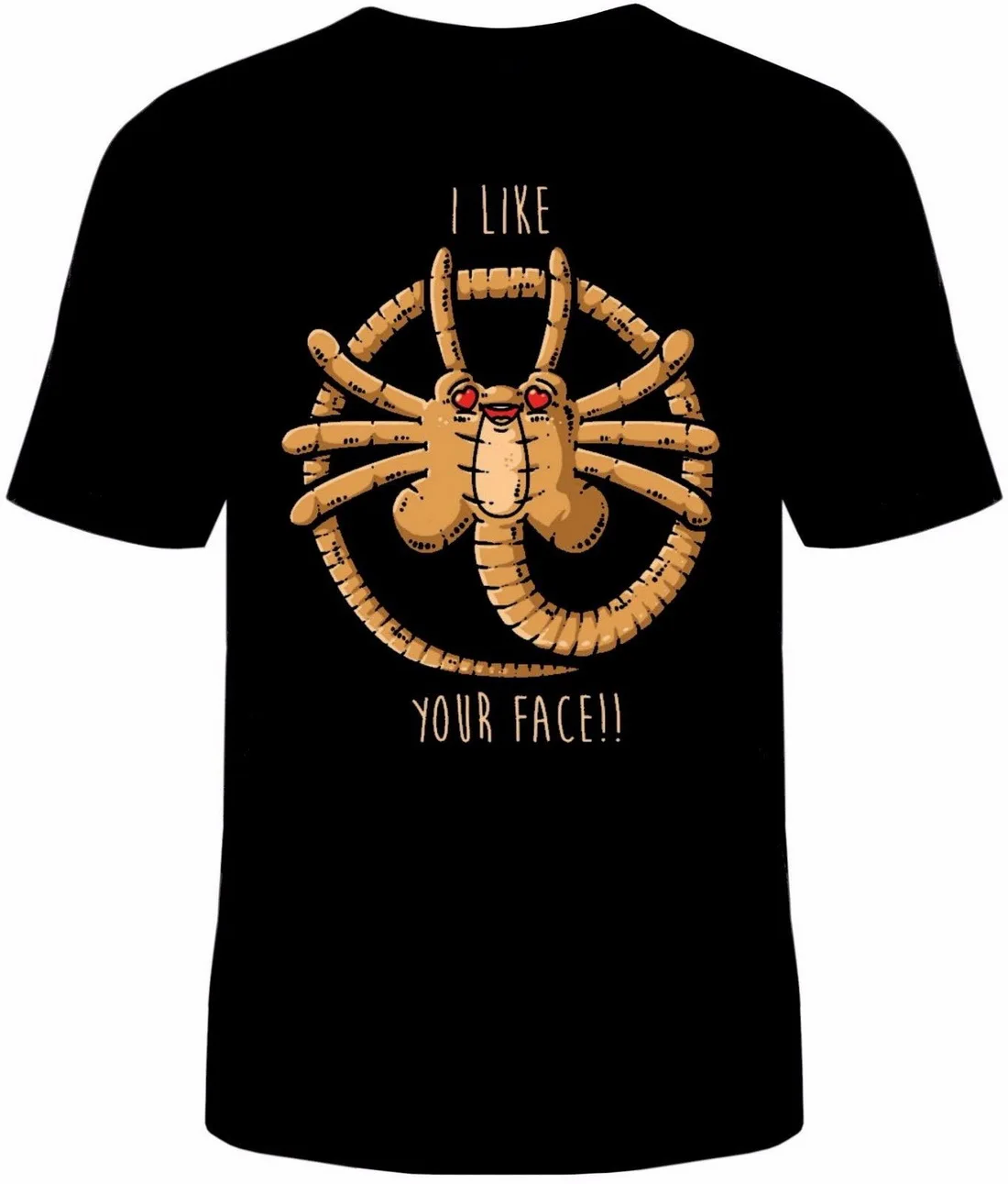 Футболка с изображением лица Hugger Xenomorph футболка унисекс хлопковая круглым