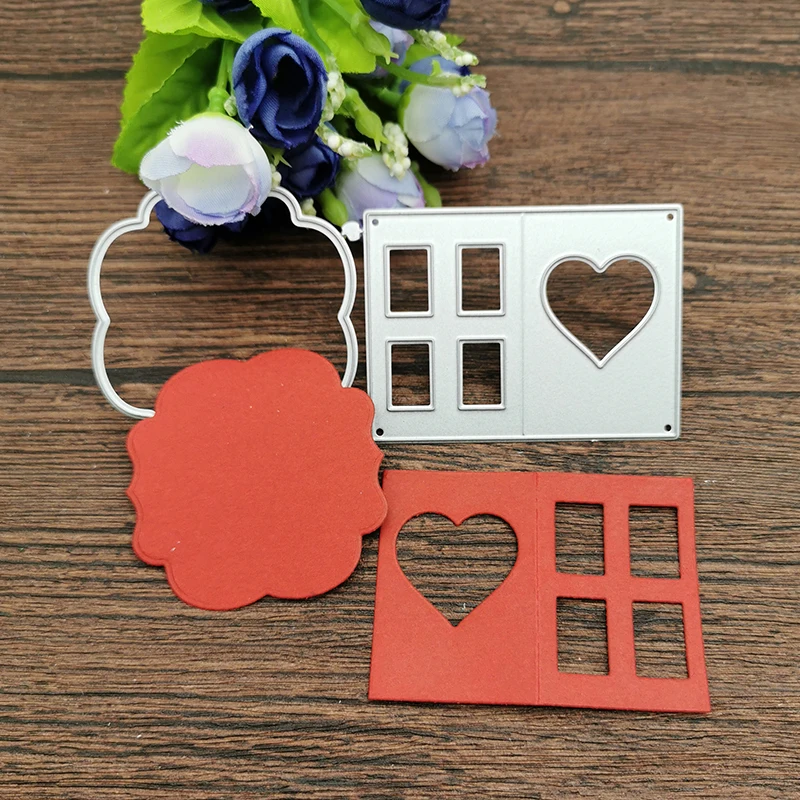 3D Frame gate box House Metal Cutting Dies Stencils Die Cut for DIY Scrapbooking Album Paper Card Decorative Crafts Party Gift | Дом и сад