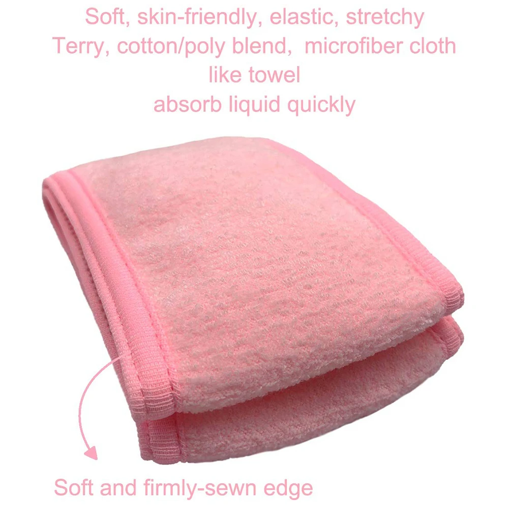 Растягивающаяся моющаяся спа-повязка для волос, повязка для макияжа, полотенце для мытья лица, мягкое удобное полотенце для мытья лица, повязка для волос