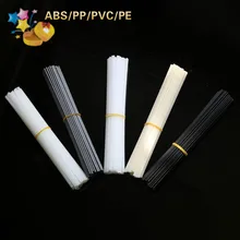 Tiges de soudage en plastique ABS/PP/PVC/PE, 50 pièces, réparation de pare chocs, fournitures de soudage, couleur grise, blanche, noire, Beige