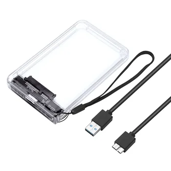 

Transparent USB3.0 Hard-Disk Box 2.5 "SATA Serial Port Solid State Mechanical Hard Disk Transparent Mobile Hard-Disk Box