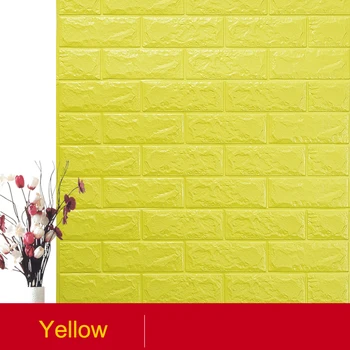 

70*77CM 3D Brick PE Foam Wall Stickers Panels Room Decal Stone Decoration Embossed Living Room Kids Safty Bedroom Home Decor