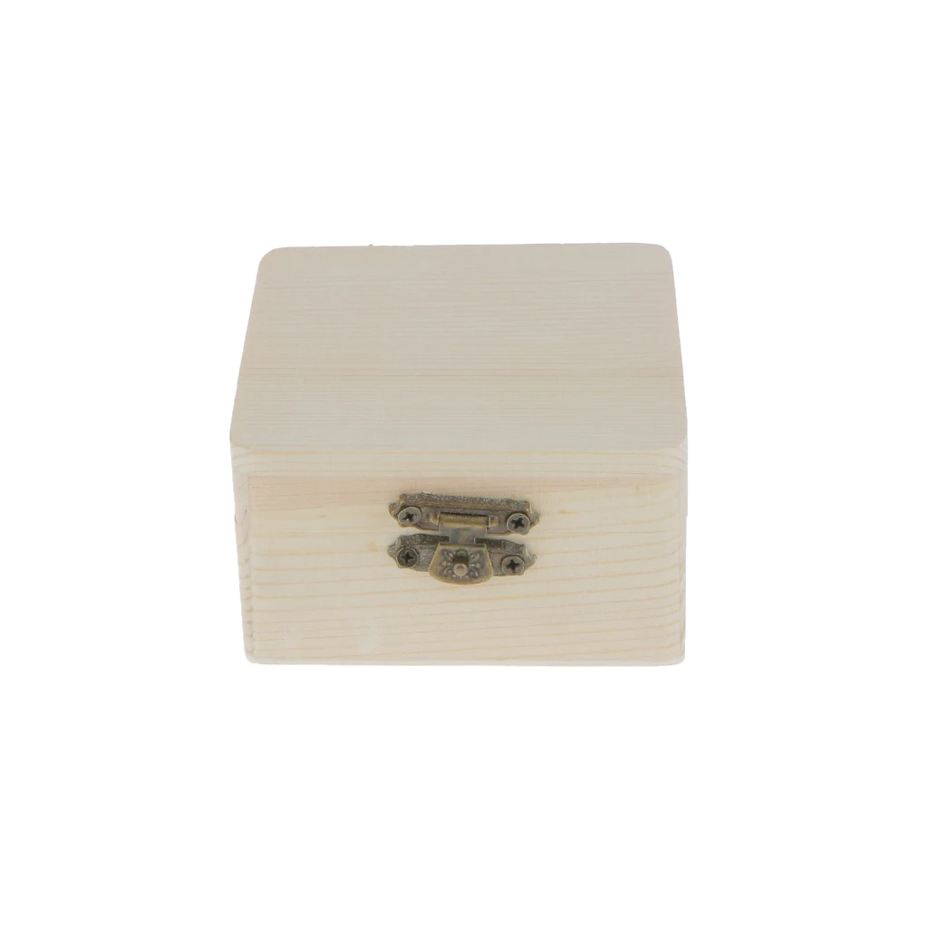 Plain Wooden Pirate Treasure Chest Wood Jewellery Storage Decoupage Craft Box