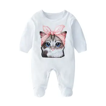 

Cartoon Cat Newborn Baby Clothes Long Sleeve Baby Boys Rompers Cotton Baby Girl Clothing Fashion Infant Jumpsuit