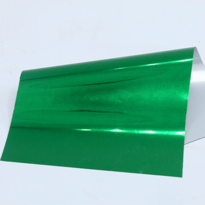Горячее тиснение фольгой бумага Голографическая теплопередача алюминиевый ламинатор фольга 100 шт для DIY художественного ремесла Рождественский подарок оберточная бумага - Цвет: Green