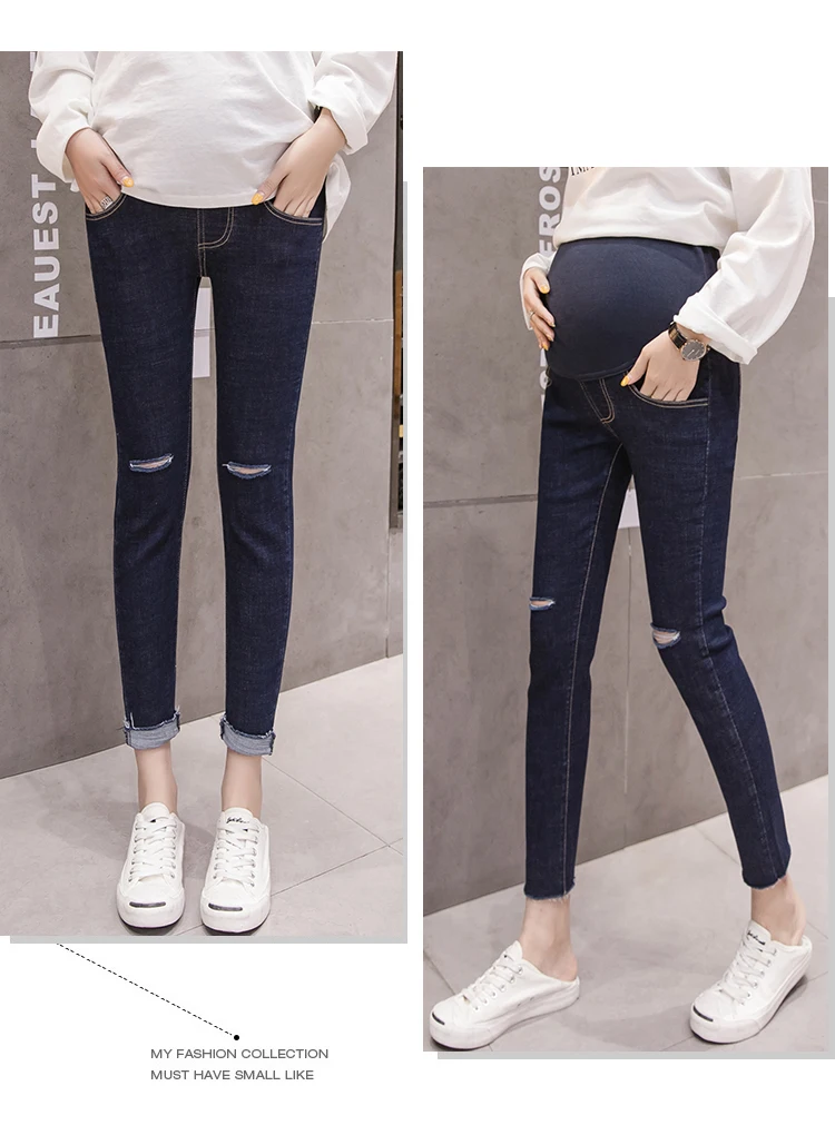 Модные джинсы для беременных; весенние джинсы для беременных; брюки; укороченные брюки; поддерживающие ноги джинсы для беременных