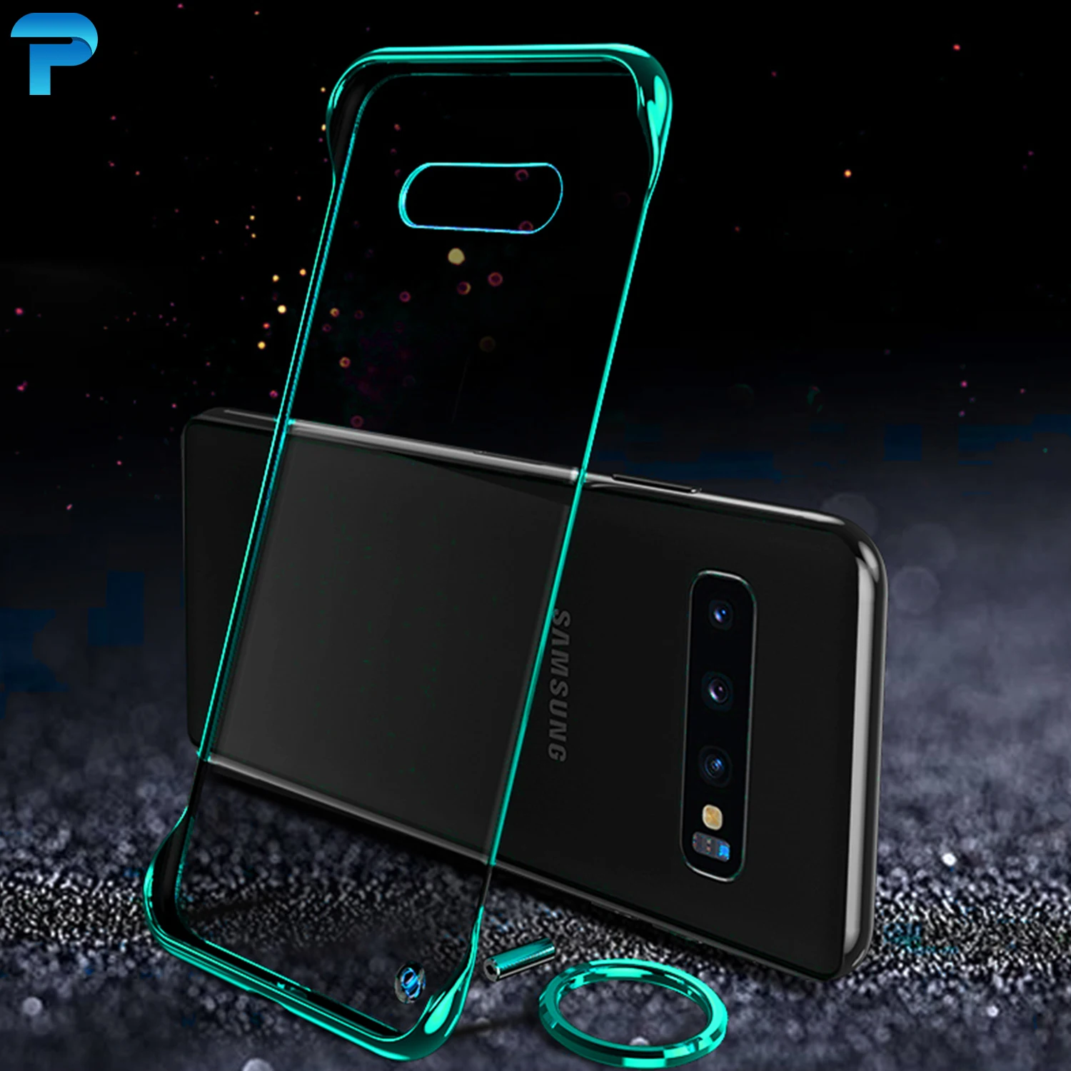 Чехол для Samsung Galaxy S10 Note 10 + Plus A10 A30 A20 A70 A7 2018 A50 прозрачный Бескаркасный жесткий