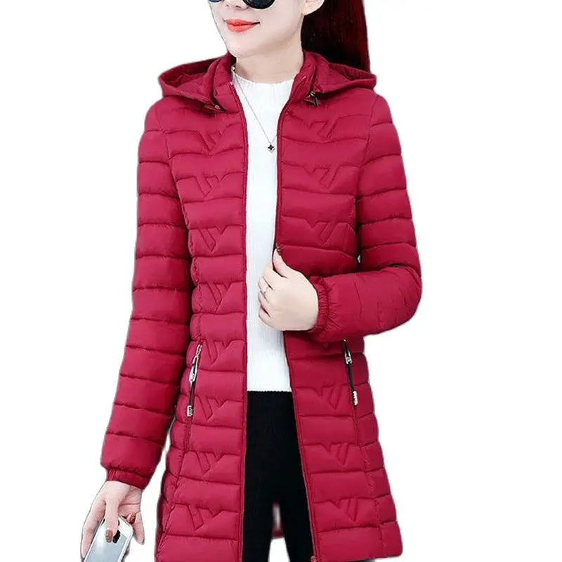 Women Winter Down Cotton-padded Jacket Slim-fitting Jacket 2024 Female New Korean Loose Bread Coat Mid-length Women Jacket A273