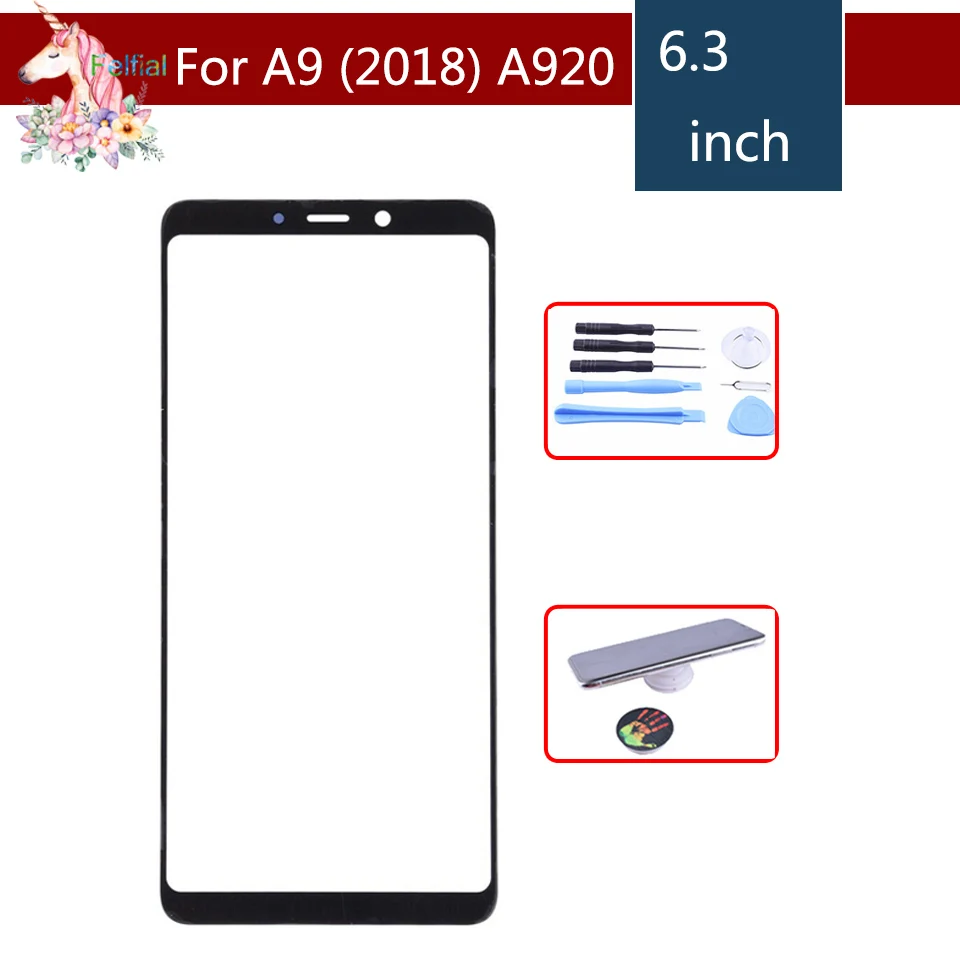 6," для Galaxy A9() A920 SM-A920F A9s A9200 SM-A9200 переднее внешнее стекло замена сенсорного экрана объектива