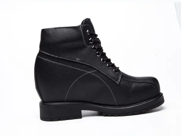 Super High Heel Men Shoes Hidden Height Increasing 14 CM Black Elevator Shoes Hombre Casual Shoes Fashion Man Shoe