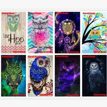 

graet 5d Diamond Painting full square/round owl 5d Diamond Embroidery Full square cartoon diy diamond mosaic sale wall sticker