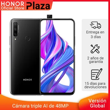 Перейти на Алиэкспресс и купить В наличии глобальная версия Honor 9X 4 Гб 128 Гб Смартфон 48 МП AI камера три четверти 6,59 'мобильный телефон гуглинг play мобильный телефон