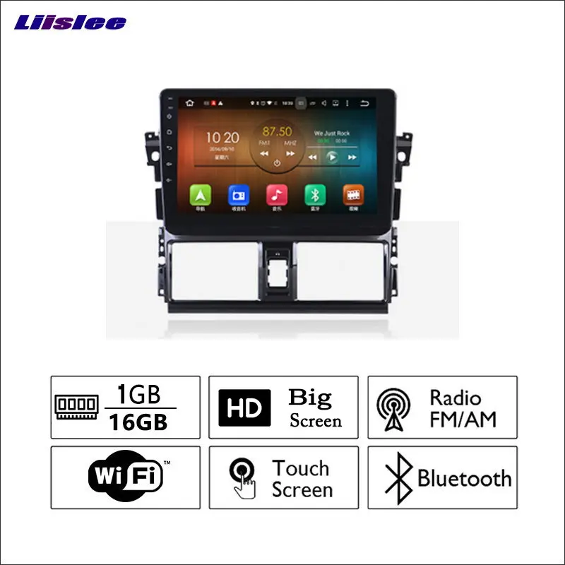 

Liislee For Toyota Vios 2013~2017 Car Radio GPS Audio Video Multimedia Player WiIFi DVR Navigation Android System No CD DVD
