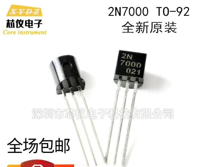 Mxy 20 Pz Mosfet N-Channel To92 60 Volt 2N7000 20 Pezzi Nuovo Segnale 200 Piccolo E Mamps Originale