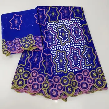 

Madison Latest Swiss Voile Lace 2020 African Lace Fabric Blue Cotton Dry Lace Fabrics with Stones for Nigerian Wedding Tissu