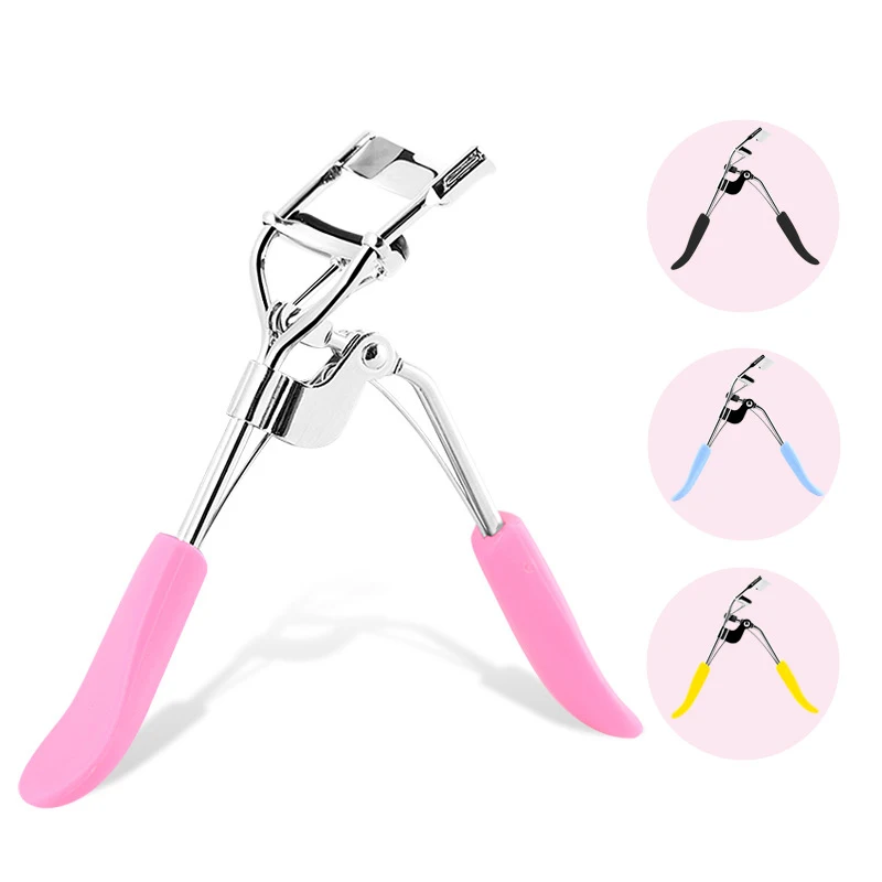 

Stainless Steel Eyelash Curler Nice Packing Give 2 Silicone Strip Bend Naturally Delicate Makeup Women Makeup Tools Accessories