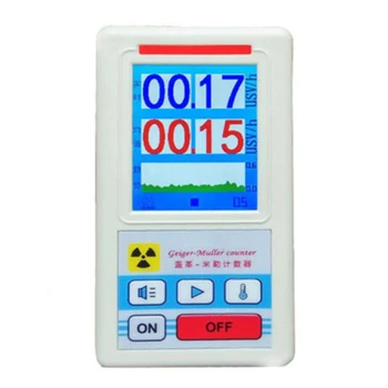 

1pc White ABS Geiger Counter Nuclear Radiation Detector X-ray Beta Gamma Detector Geiger Counter Radioactivity Detector