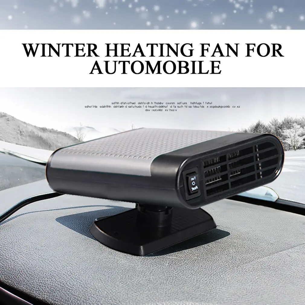 Portable Car Heater 12V/24V High Power Automobile Windscreen Heater Fast Heating Fan Defroster for Easy Snow Removal