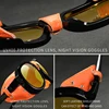 KDEAM-lunettes de soleil de luxe Steampunk, pilote en cuir souple, pour hommes et femmes, bouclier, Protection UV400 KD2095 ► Photo 3/6