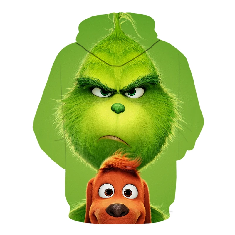 Новая мужская мода Grinch 3d толстовки Shrek рубашка Рождество забавная толстовка хип хоп Уличная 3d печать толстовки зеленая куртка