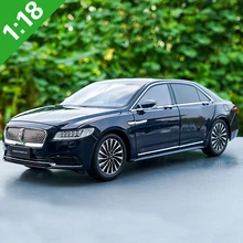 1:18 литая под давлением модель для Lincoln Континентальный lucuy Sedan Заводская игрушечная машинка миниатюрная коллекция оригинальная коробка