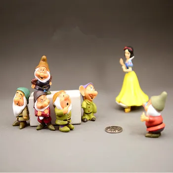 

1pieces/lot mini pvc Seven dwarfs doll Furnishing articles decoration gift Children's toys