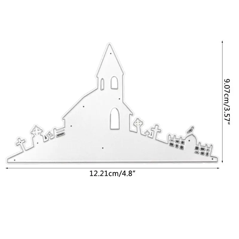 

Halloween Cross House Metal Cutting Dies Stencil DIY Scrapbooking Album Stamp Paper Card Embossing Crafts Decor