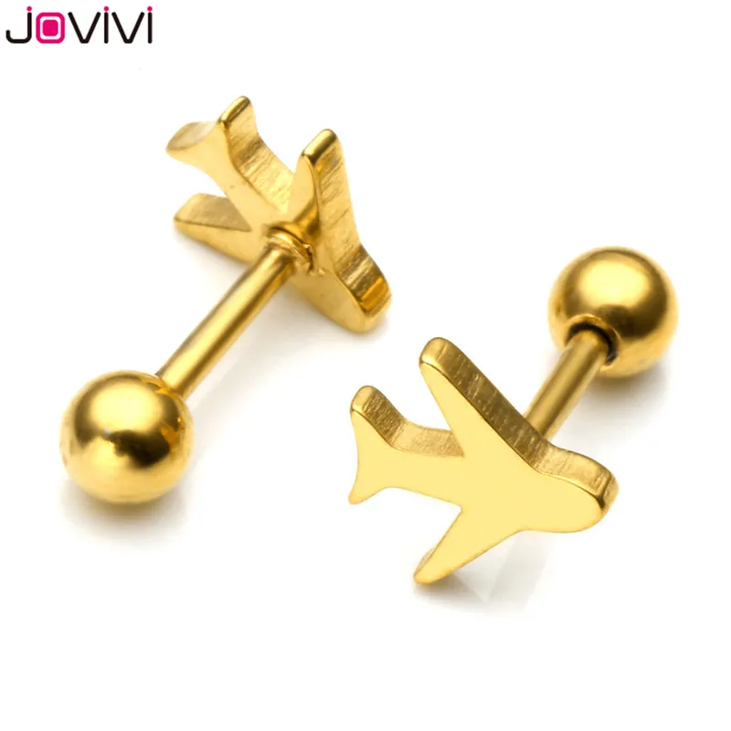 Jovivi 16G серьги-гвоздики из нержавеющей стали, серьги-гвоздики, спиральный для хряща, бар, пирсинг для пупка, штанга, серьги для пирсинга