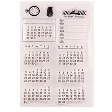 Вечный календарь стиль прозрачный штамп для детей DIY Дневник скрапбук подарочные карты украшения